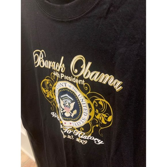 Vintage 2009 Barack Obama 44th president, witness to history tshirt (bin U) - Picture 2 of 5